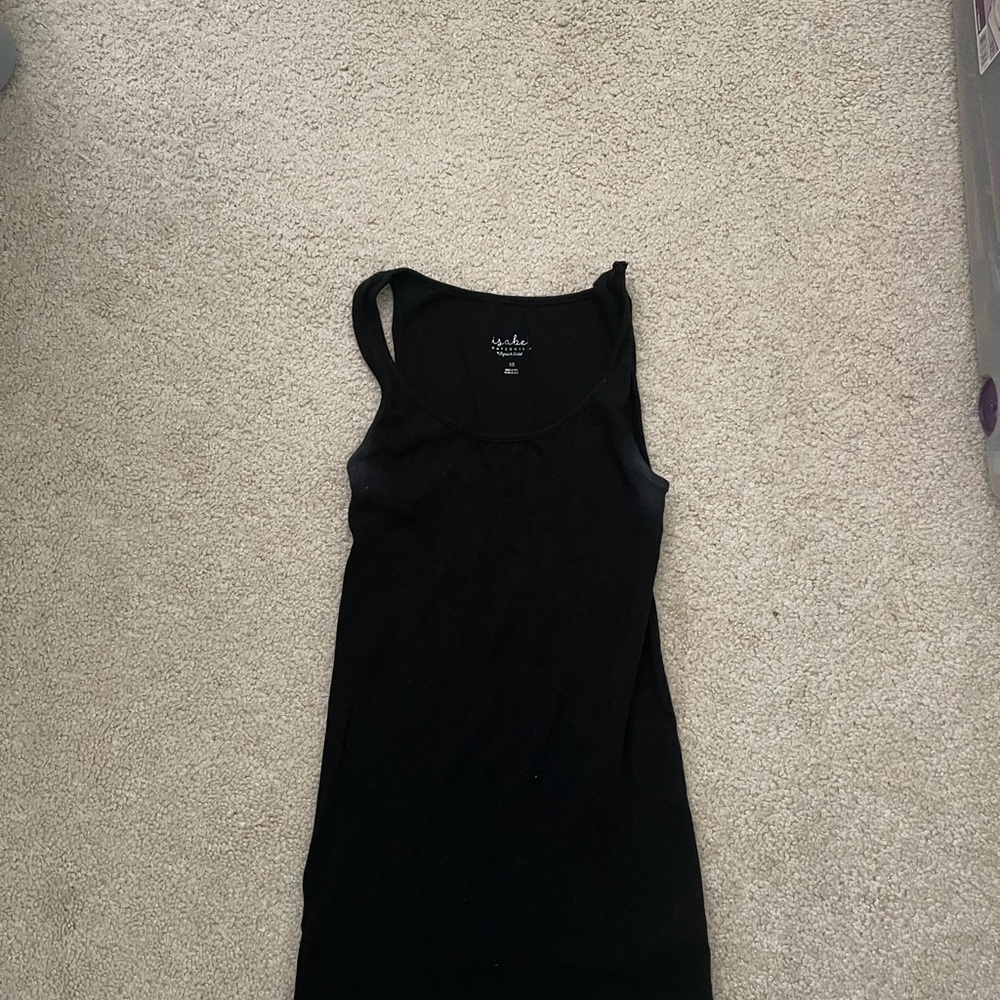 Black and white maturity Sleeveless Top